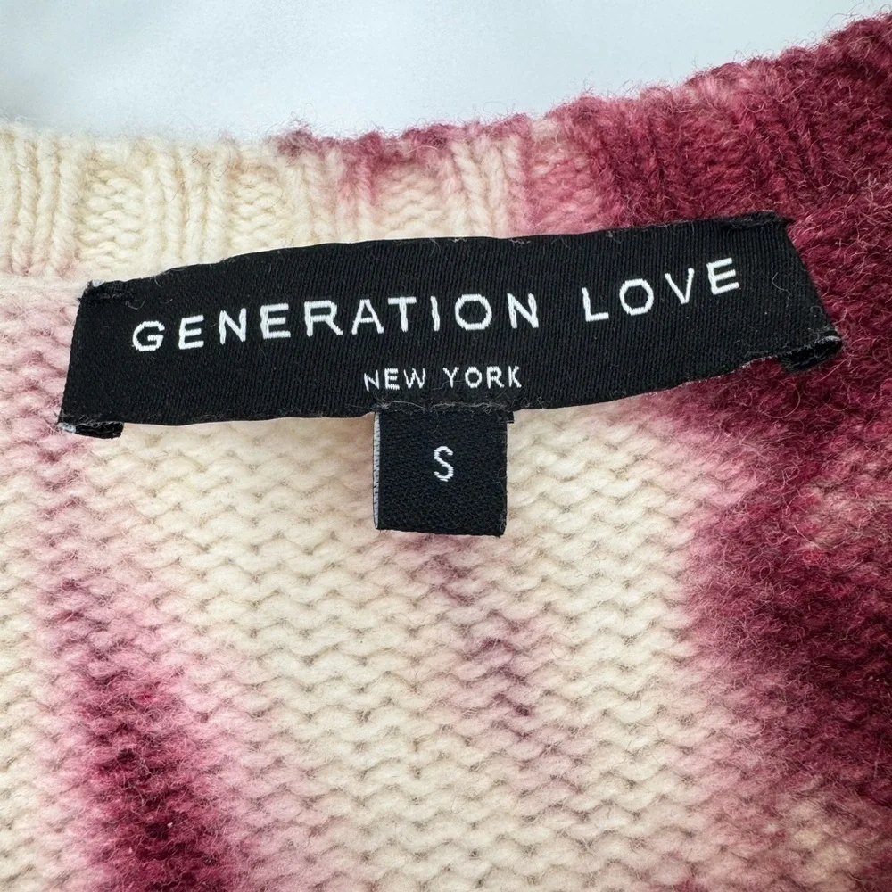 Generation Love Sweater Tie Dye Puff Sleeve